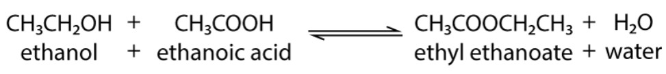 <ul><li><p><span>In order to have a good yield, the reaction flask is attached to a distillation set up so the ester can be removed as soon as it is formed. </span></p></li></ul><p></p><ul><li><p><span>In doing this ,Le Chatelier’s principle states that the position of equilibrium will shift to the right to replace the ester, and so more product is formed.</span></p></li></ul>