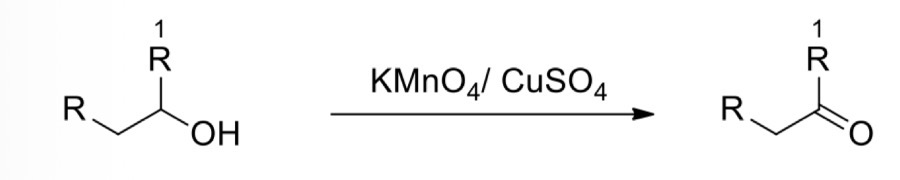 <p>Alcohol —> Ketone (oxidation)</p>