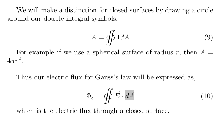 <p>What does this circle around our double integral mean </p>