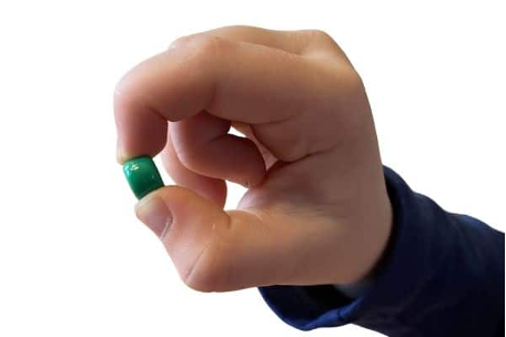 <p>Object being held between the opposed thumb and pad of the index or middle finger</p><p>No longer needs external support to successfully grasp an object</p><p></p>