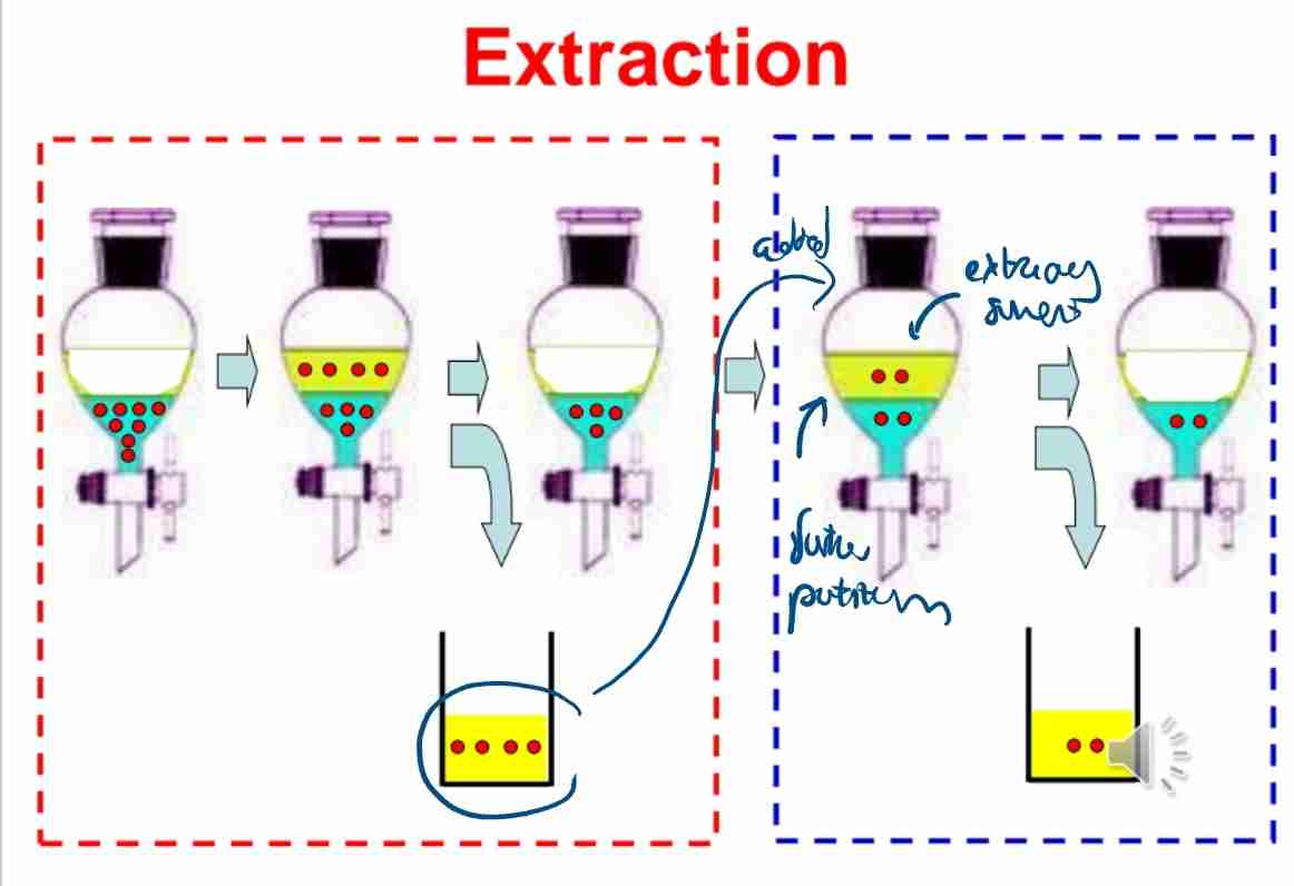 <p>Q:State the formula for solute remaining after n extractions.</p>