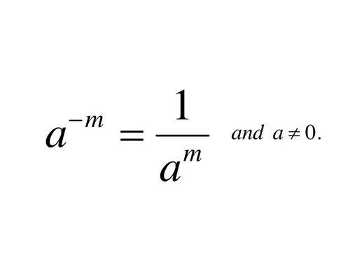 To make a negative exponent positive do one of the following:
If the negative exponent is in the numerator position, shift the power to the denominator position. 
OR
If the negative exponent is in the denominator position, shift the power to the numerator position.