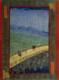 <p>Van Gogh, Bridge in the Rain (after Hiroshige), October- November 1887, Oil on canvas, 73 × 54 cm</p>