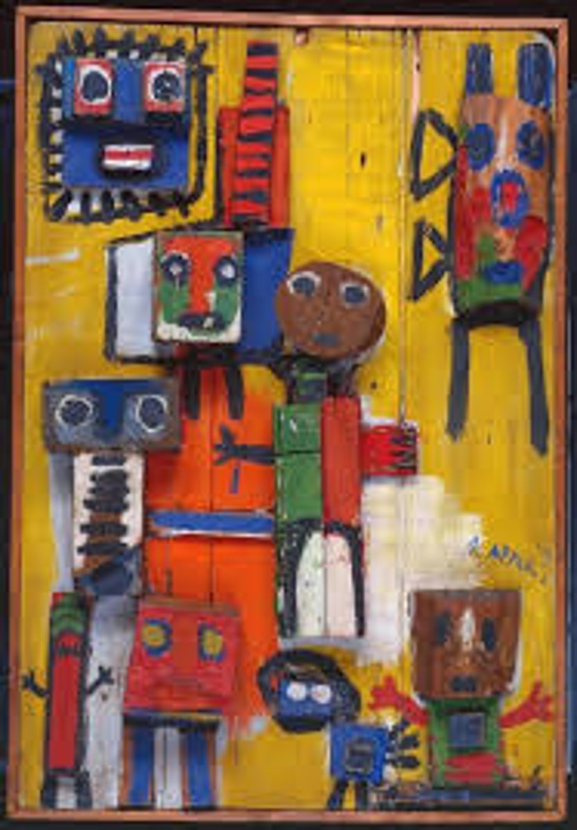 <p>Karel appel, founder of CoBra, "begging children" poverty after war</p>