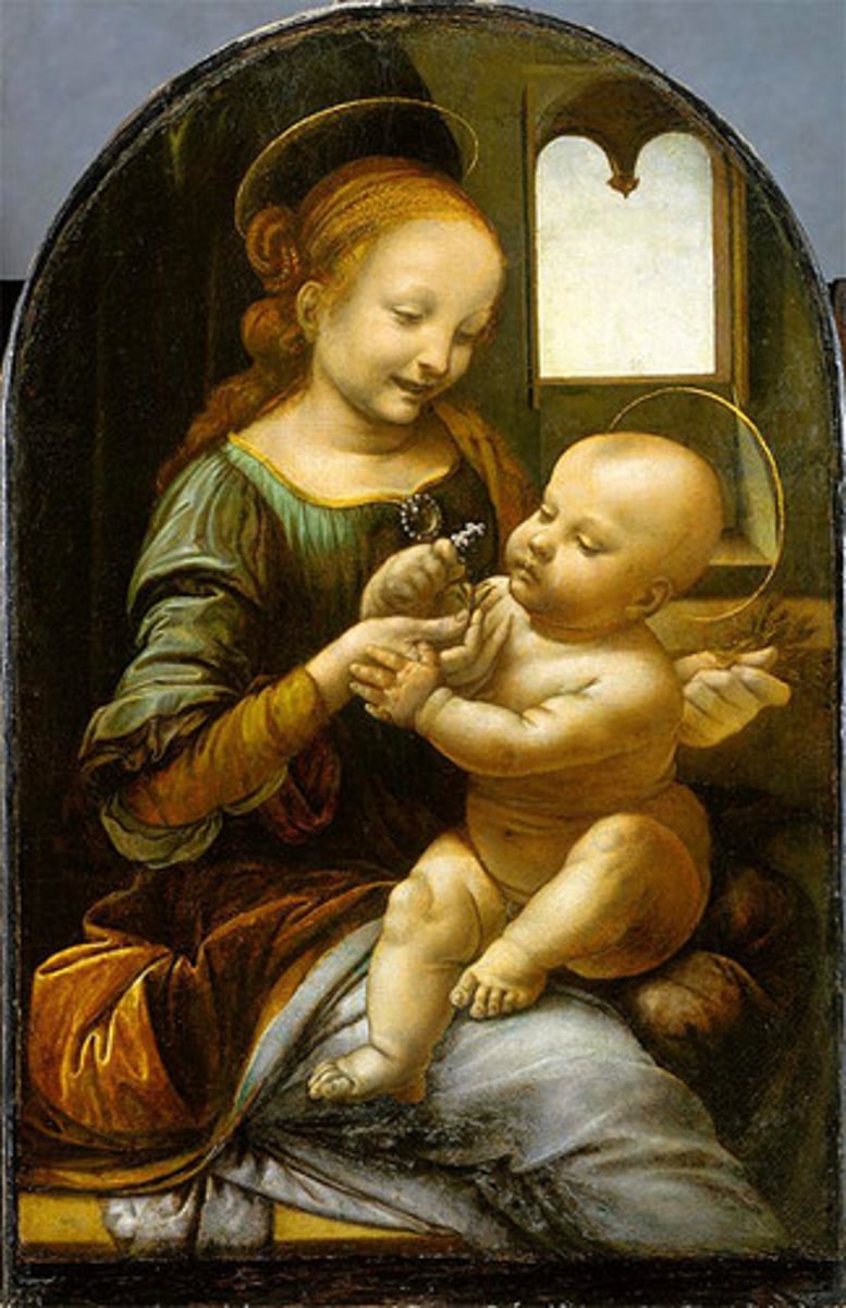<p>Why is the window in this painting unfinished?</p>