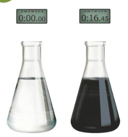 <ul><li><p>common clock rxn is formation of iodine</p></li><li><p>starch usually added (blue-black colour)</p></li></ul>
