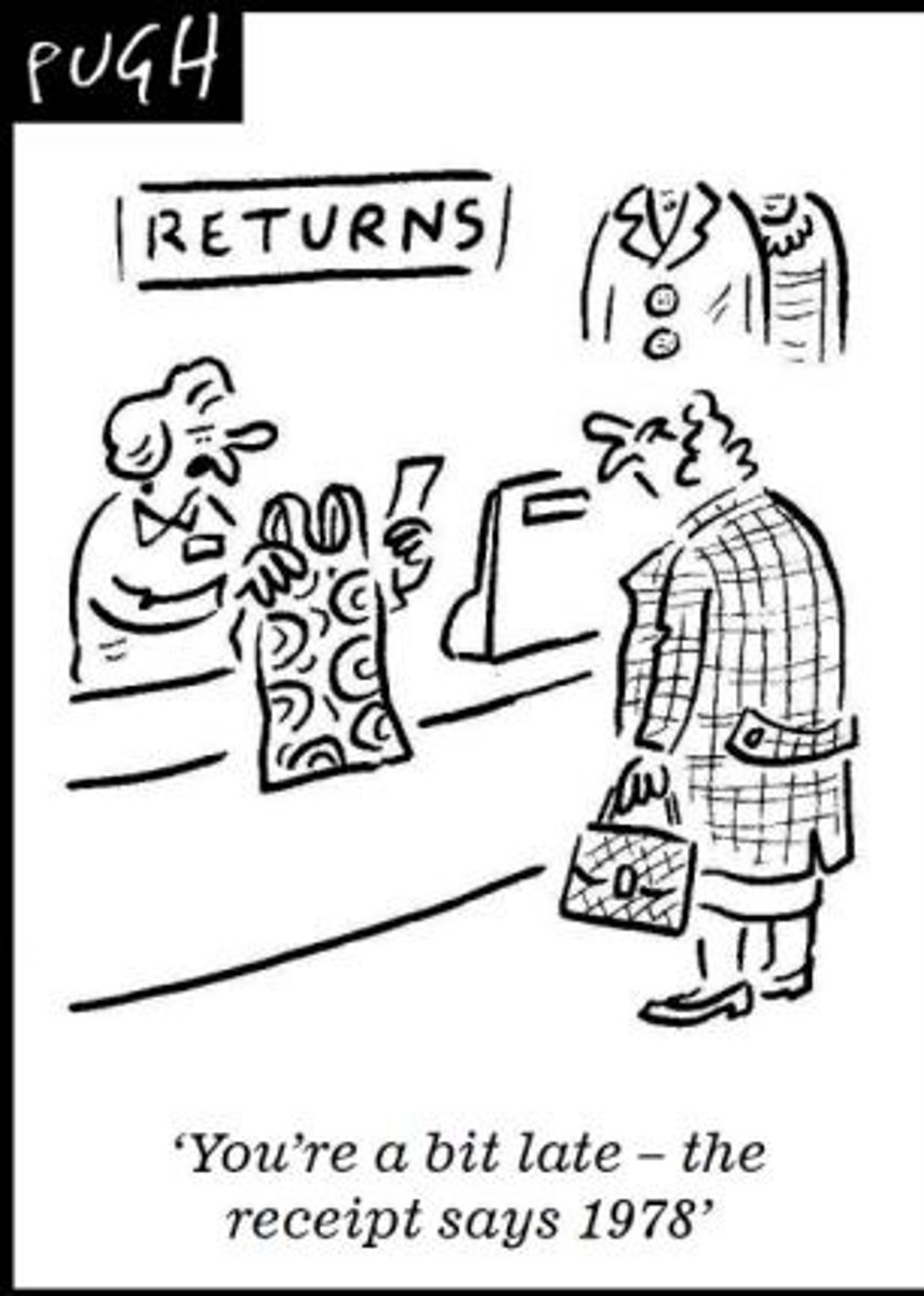 <p>to return something you have bought to a shop</p>