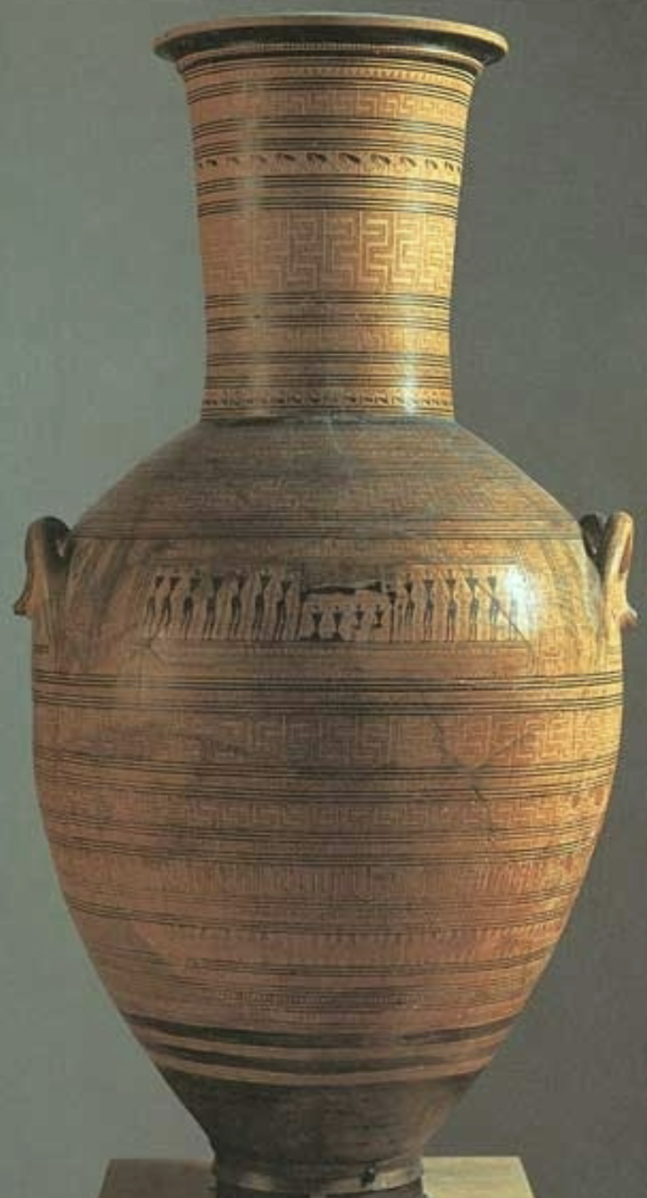 <p>Dipylon pottery / late geometric</p>