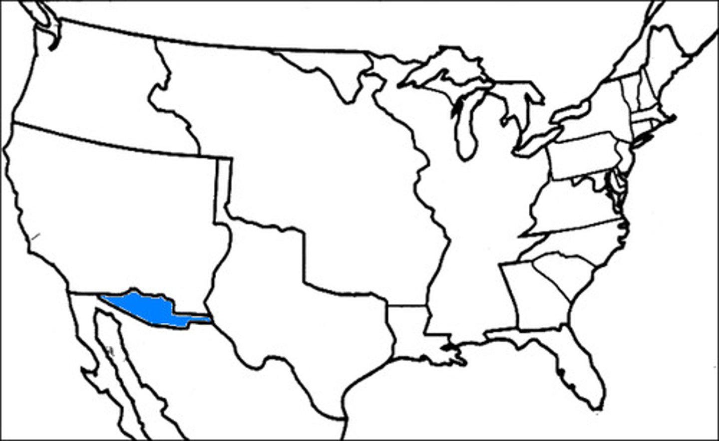 <p>American bought this from Mexico in 1853 in order to build a railroad linking Texas &amp; California</p>