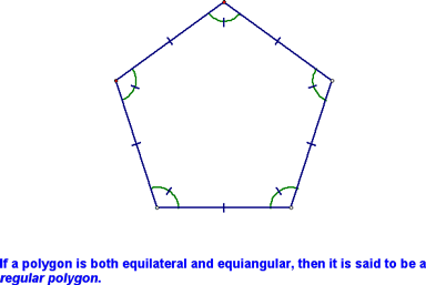 <p>A regular polygon that is both equilateral and equal angular</p>
