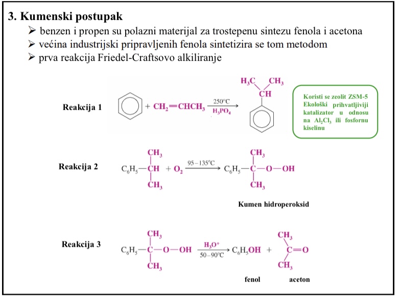 <p>Zeolit ZSM-5 kao ekoloski prihvatljiviji katalizator u odnosu na Al2Cl3 ili fosfornu kiselinu</p>