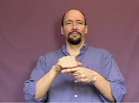 <p>slide the fist against the finger (2-3 times)</p>