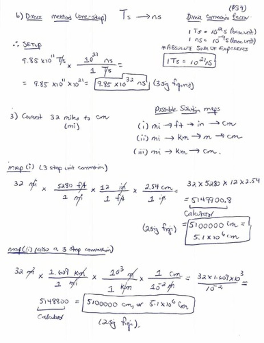 <p>One-step conversion using a single factor.</p>