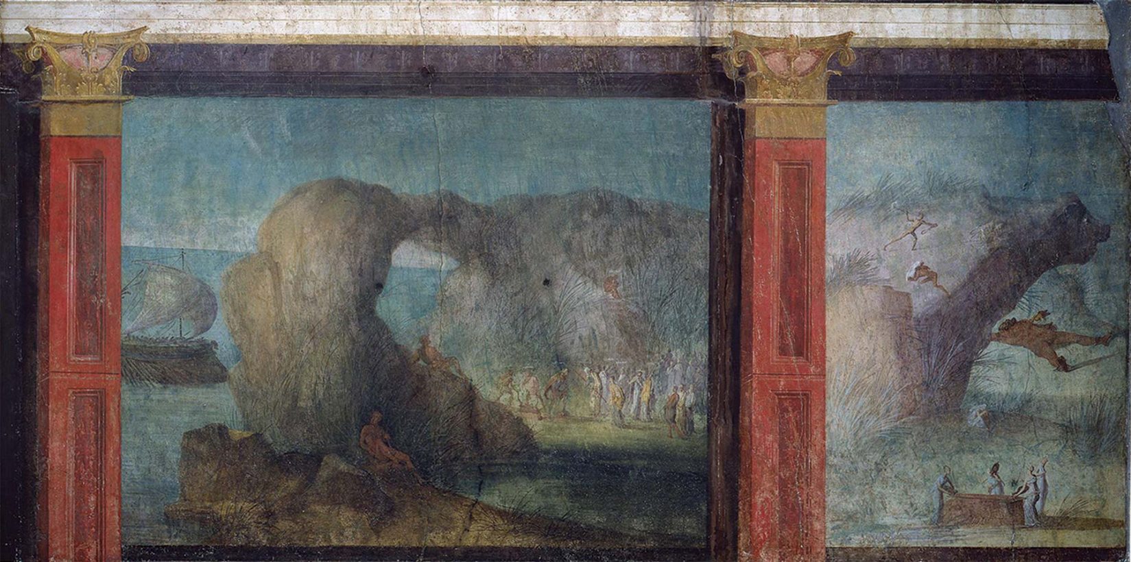 <p>Rome: The Odyssey Frieze, Roman, c. 50-40 BCE</p>