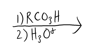 <ul><li><p>OH and OH are added</p></li><li><p>anti addition</p></li><li><p>Has En</p></li></ul><p></p>