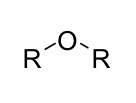 <p>a single oxygen attached to two R ( oxygen in the middle)</p>