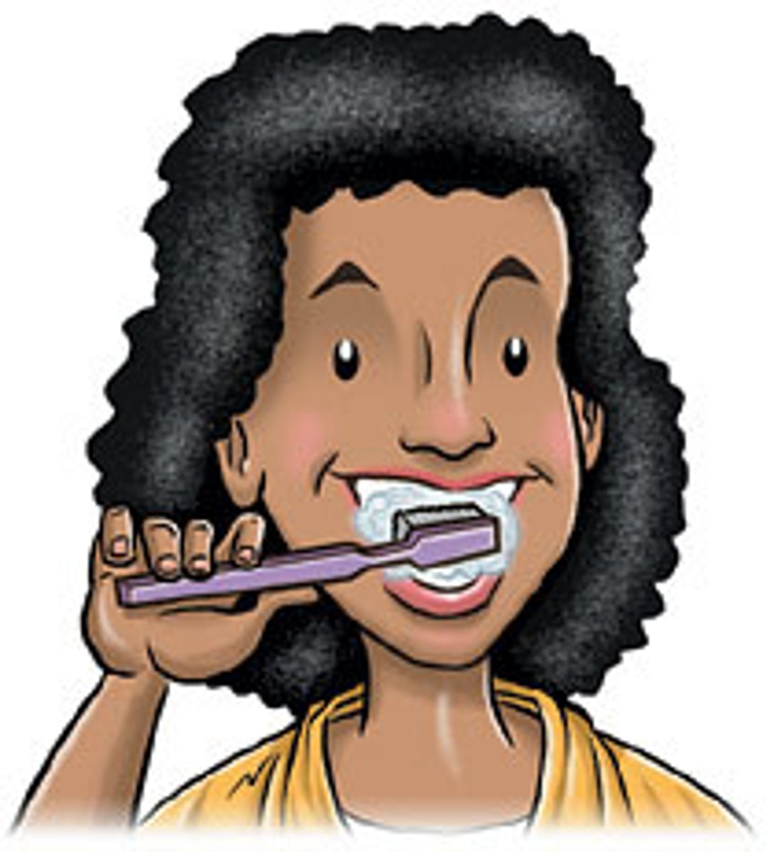 <p>to brush one's teeth</p>