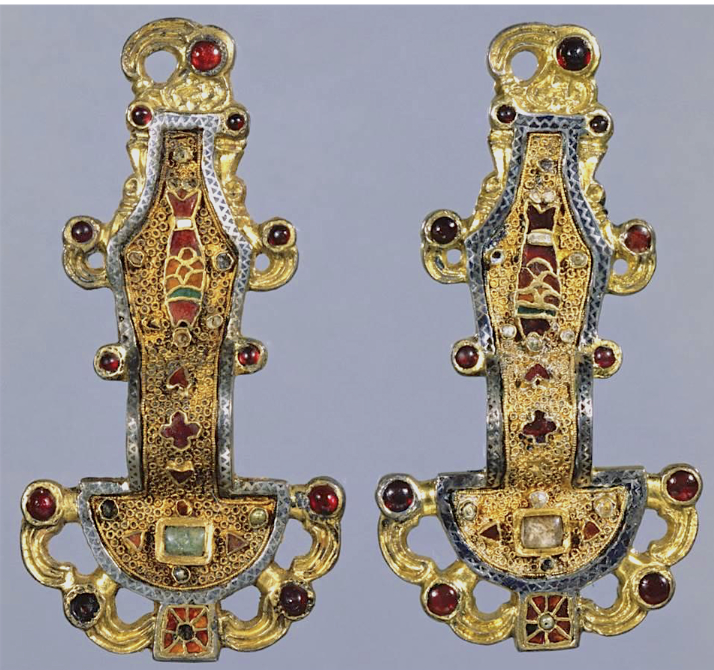 <p>What are the Merovingian Frankish loops Fibula?</p>