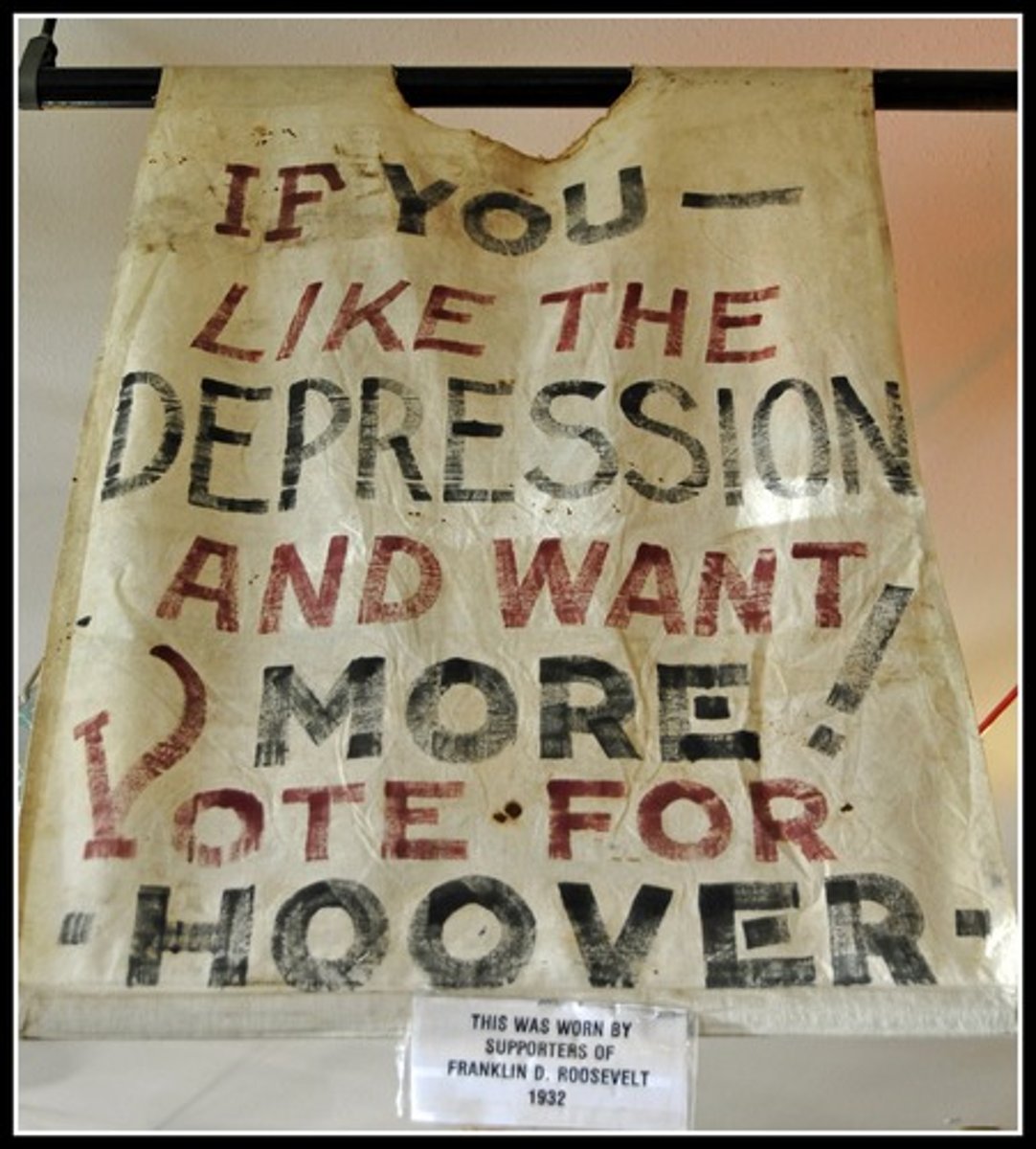 <p>the president who was in office when the depression started. He believed that if the government got involved it would only make the depression worse.</p>