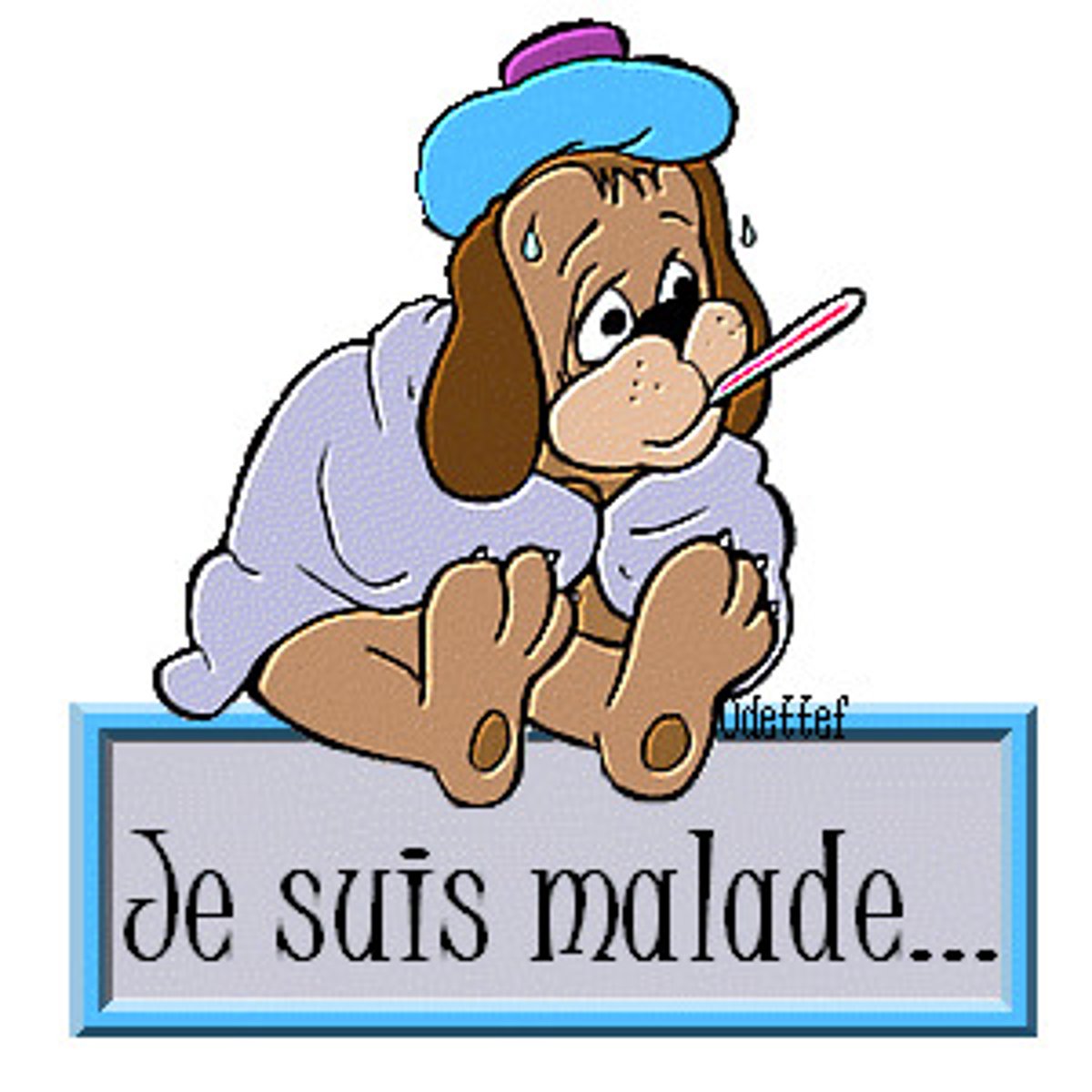 <p>to be sick</p>