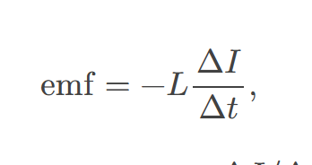 <p><span>a device that exhibits significant self-inductance, </span><span><span>the emf induced in it by a change in current through it is proportional to the rate of change of that current. </span></span></p>