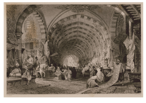Give 3 ways bazaars can be portrayed