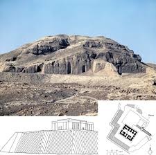 Sumerian 
3500-3000 b.c.e
Mud Brick

Built on high ground so Anu (god) could communicate with Royalty and Clergy

Bent Axis approach meant that you had to turn 90 degrees to face the alter after walking in