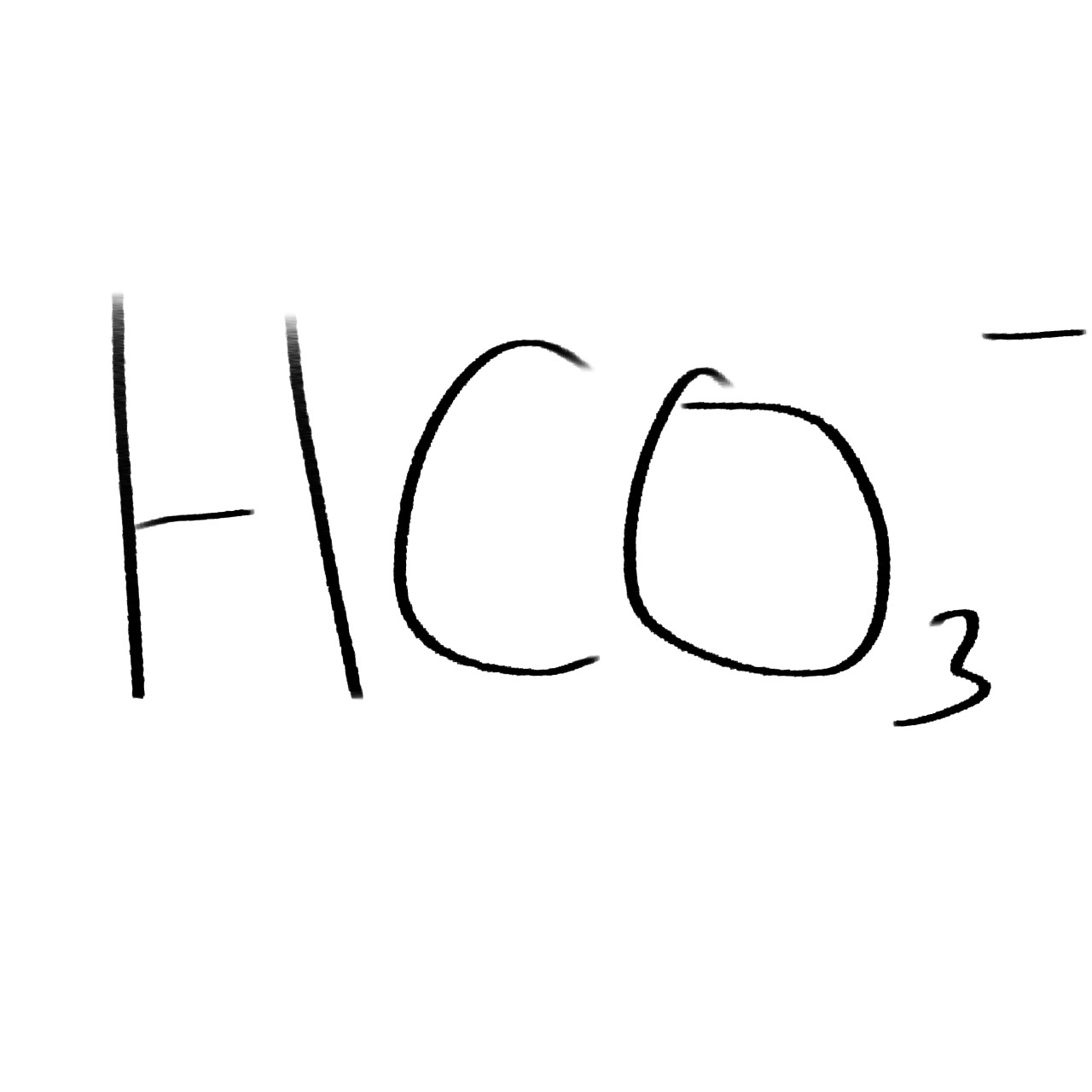 HCO3 - 