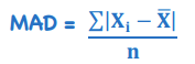 <p>Average distance between each data point and the mean </p>