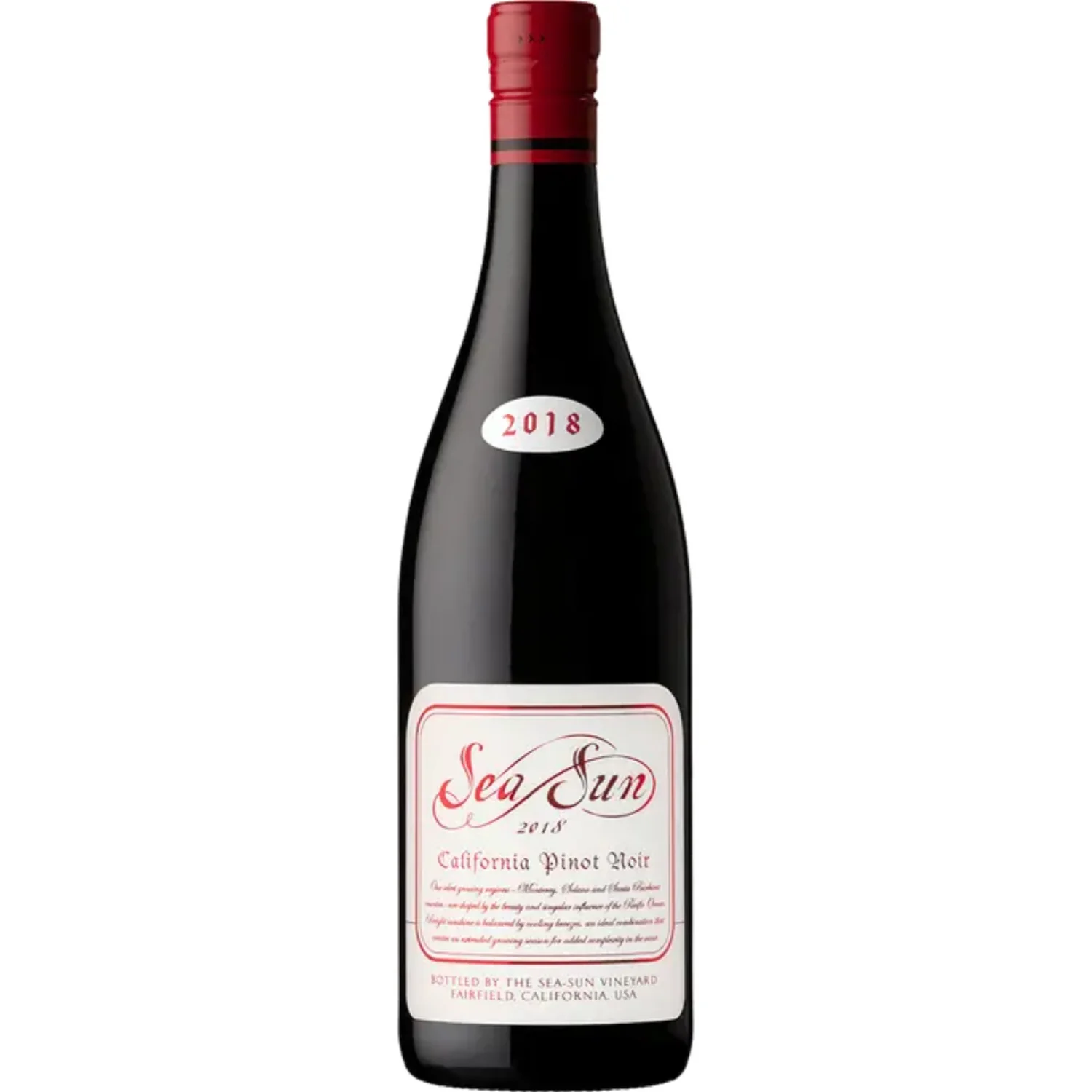 <p><span>SEA SUN, PINOT NOIR, MONTEREY-SOLANO-STA. BARBARA, CALIFORNIA</span></p>