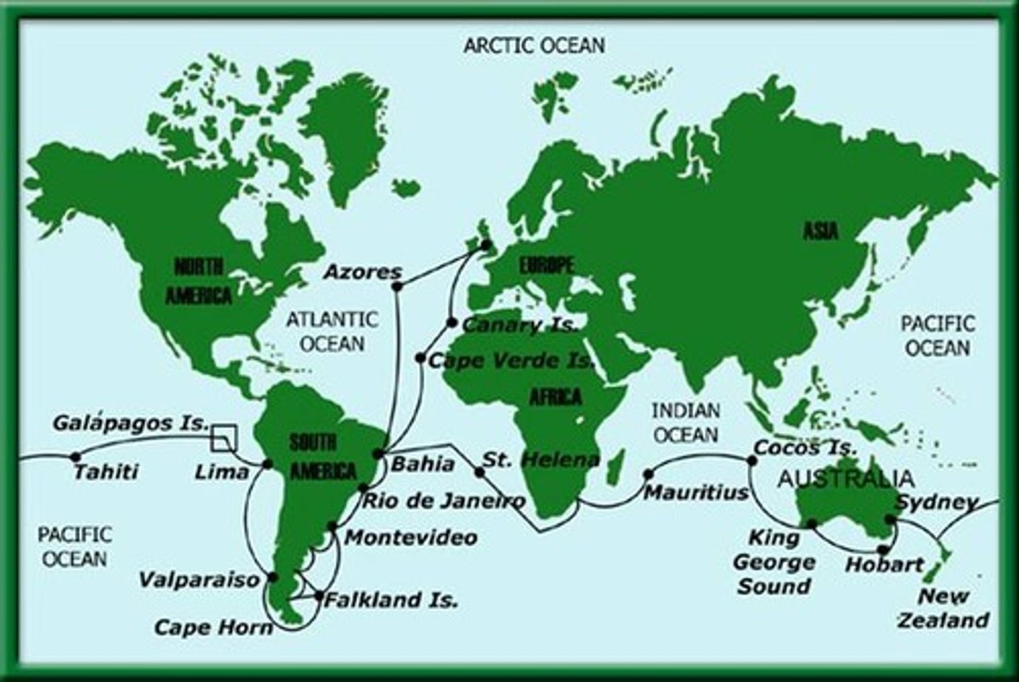 <p>The ship that took Charles Darwin around the world to study evolution.</p>