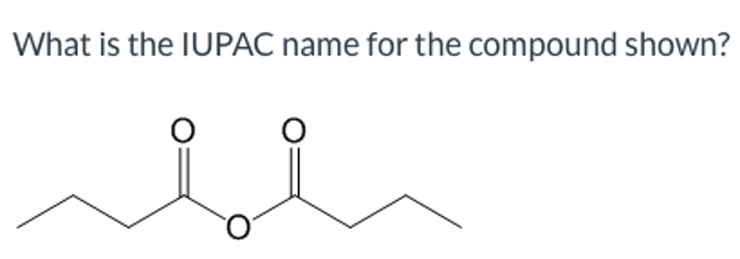 <p>What is the IUPAC name for the compound shown?</p>