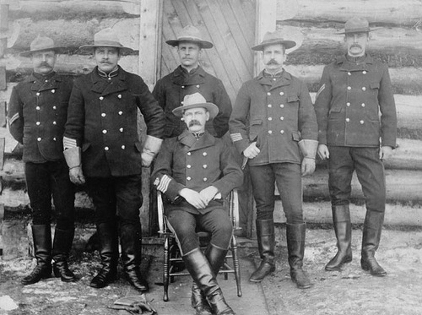 <p>The government established the northwest mounted police in 1873. The NWMP was both a police force and a paramilitary organization. It's first task was to drive out the whisky traders and regain control over the entire North West Territories.</p>