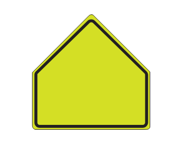 <p>What does this sign indicate (by Shape)?</p>