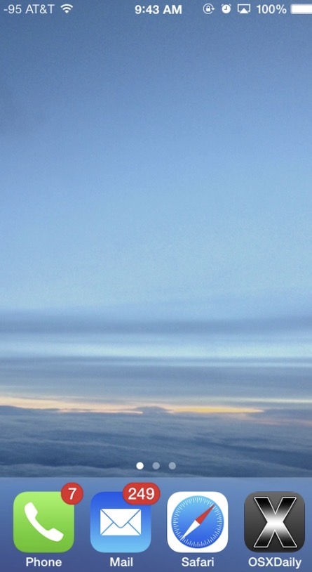 <p>la pantalla de inicio</p>