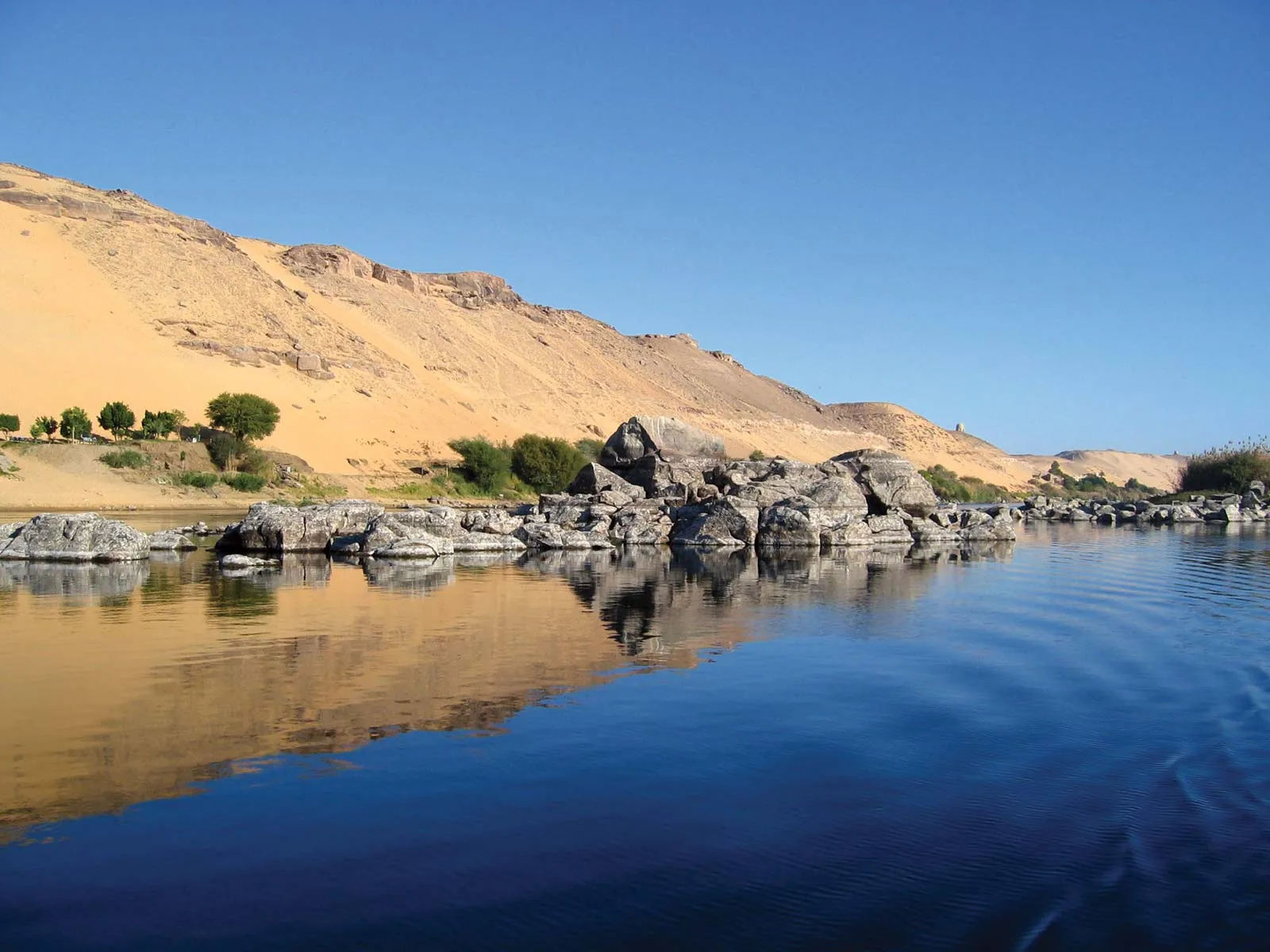 <p>The world&apos;s longest river, which flows northward through East Africa into the Mediterranean Sea</p>