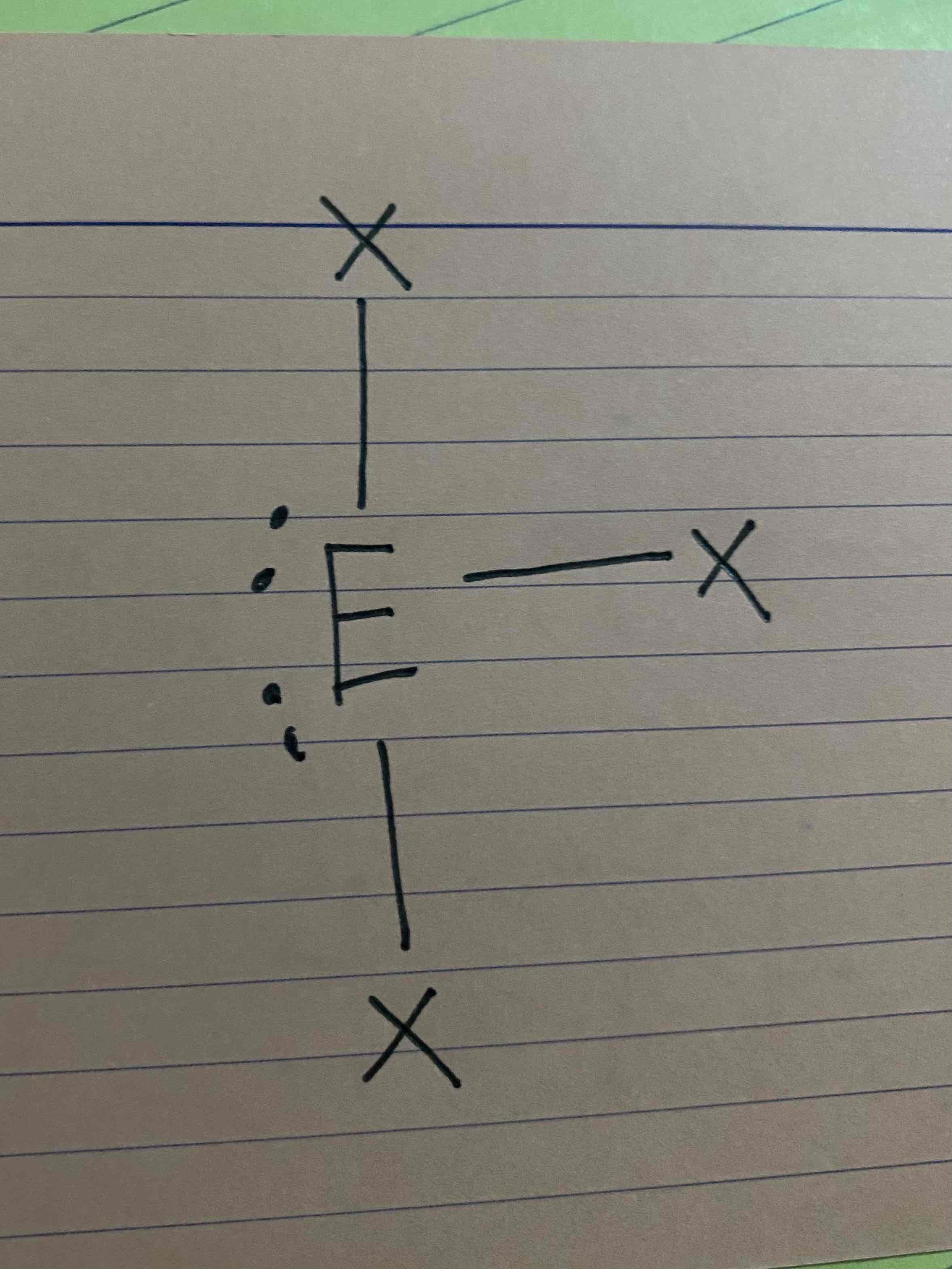 <p>What molecular geometry is shown here?</p>
