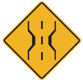 The bridge is wide enough to accommodate two lanes of traffic, but with very little clearance. Stay in your lane. 