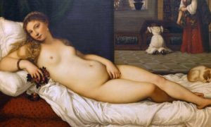 <p><strong>Venus of Urbino</strong></p><p>Titian</p><p>High Renaissance (Venice)</p><p>1538</p><p>Oil on canvas</p>