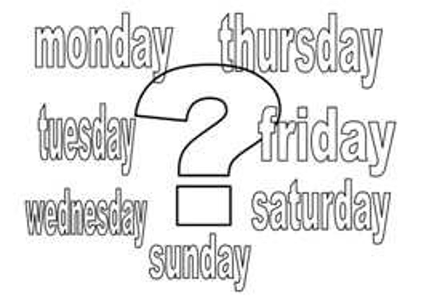 <p>What day is today?</p>