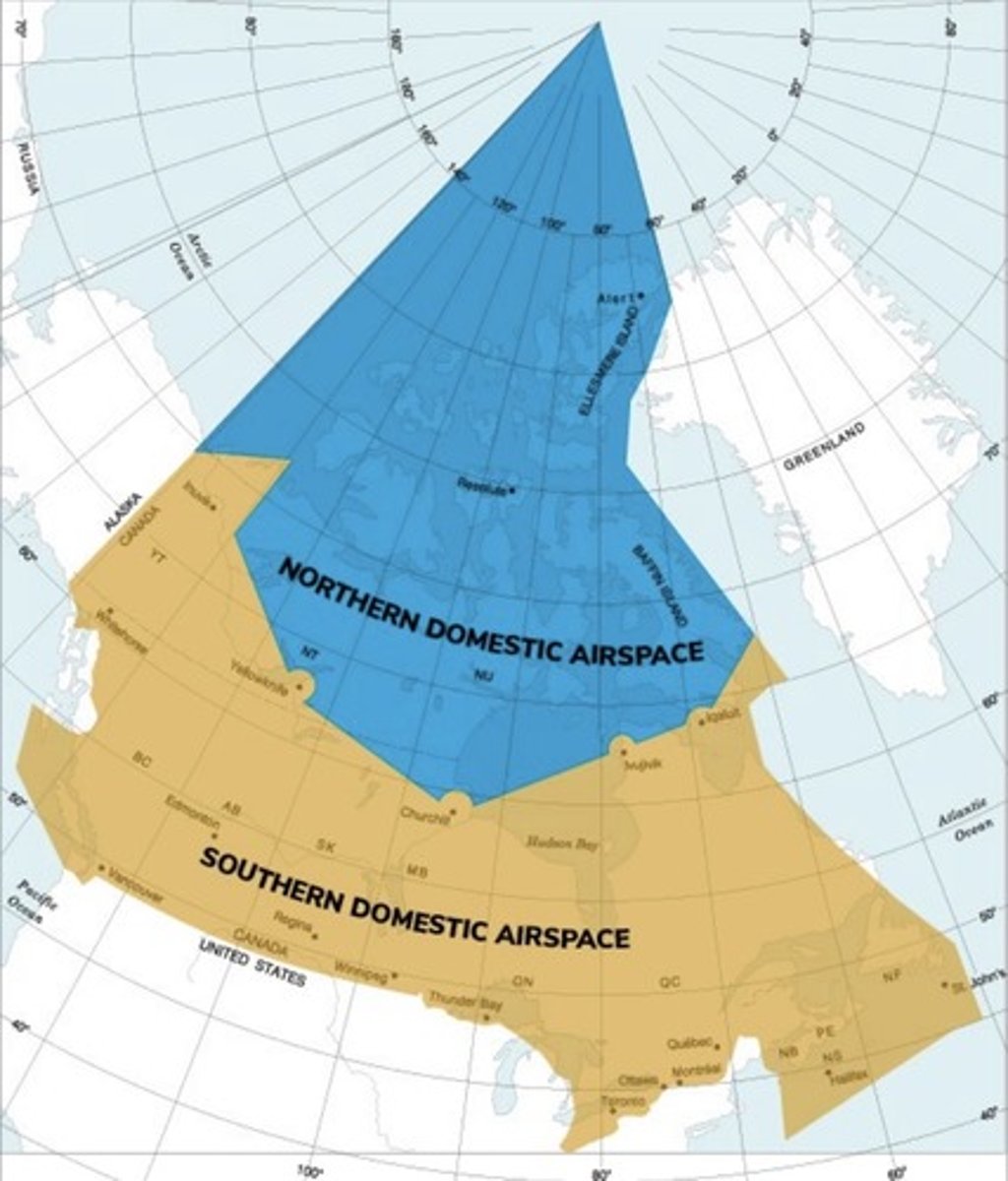 <p>- Northern Domestic Airspace (NDA)</p><p>- Southern Domestic Airspace (SDA)</p>