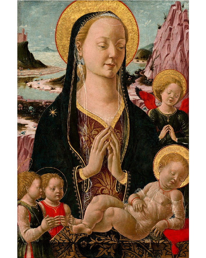 <p><strong>Madonna con il bambino e angeli (National gallery, Londra)</strong></p>