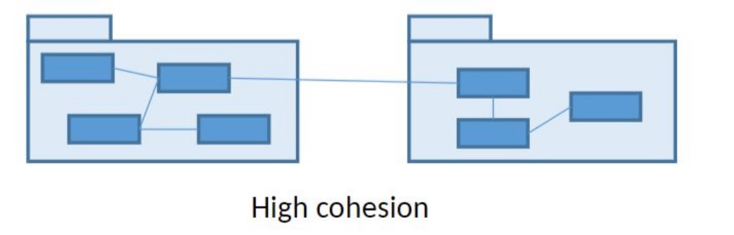 Cohesion (”sammanhållning”) is a measurement of the inner cohesion of a module (e.g. method, class, package, ...). How well do the components within the module cooperate?