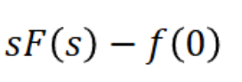 <p>sF(s)-f(0)</p>