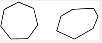 A polygon with seven sides.