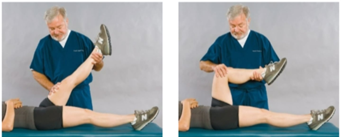 <p>Assessment for:</p><p>- Intervertebral radiculopathy vs. hip joint disease</p>