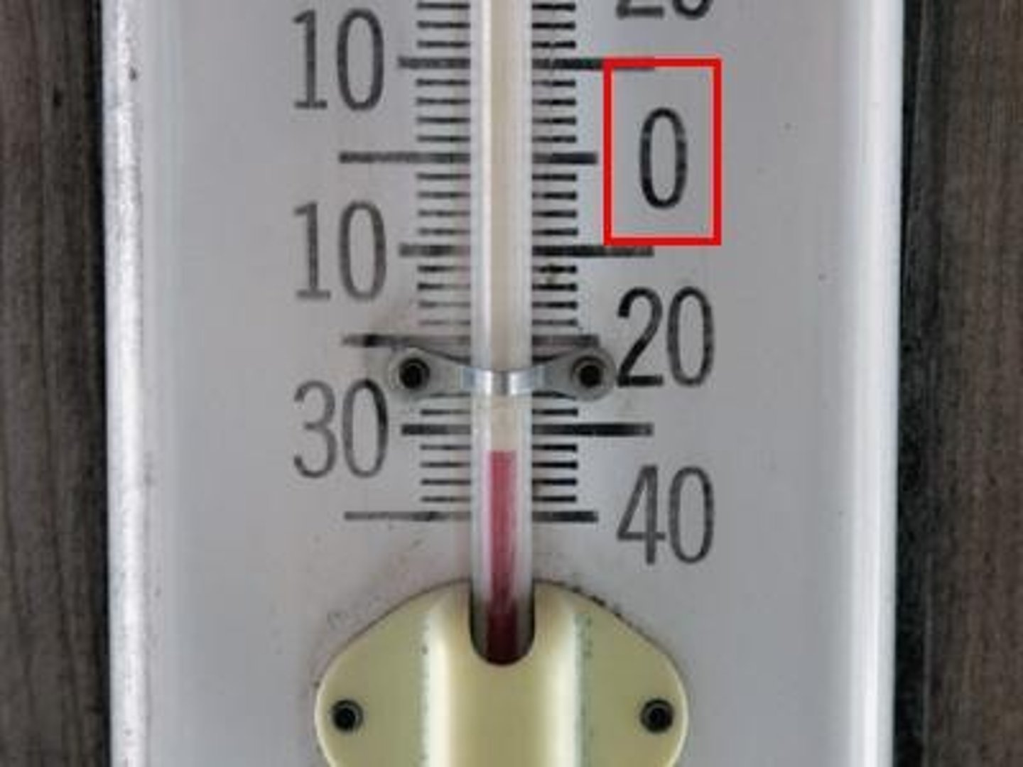 <p>It's zero degrees.</p>