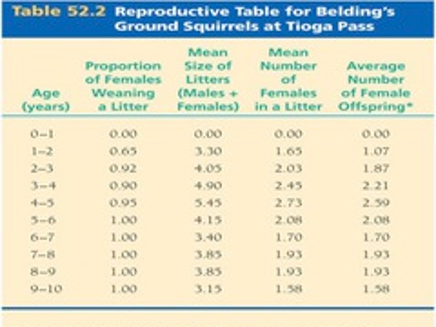 <p>A chart to organize and record measurements that you make</p>
