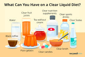 <p>clear liquid diet</p>