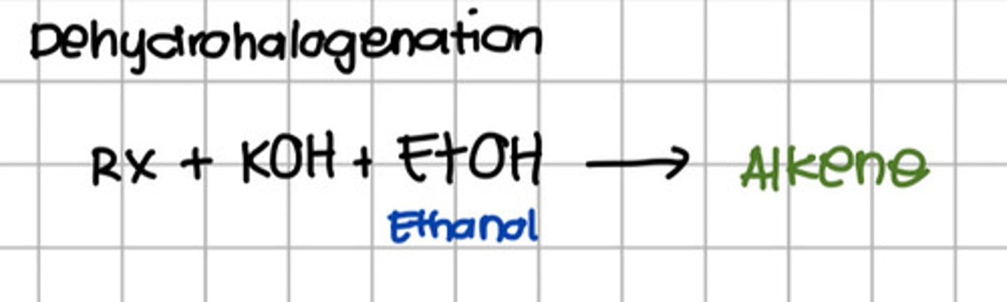 <p>c. Dehydrohalogenation</p>